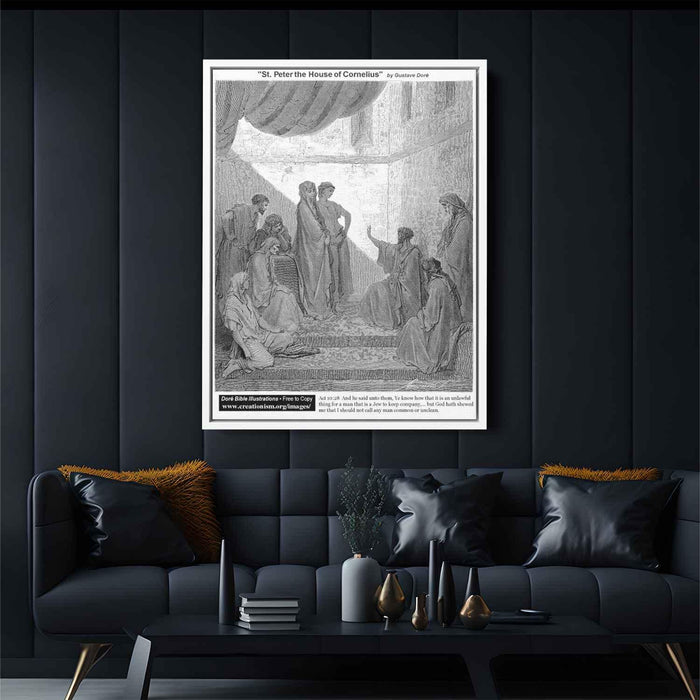 St.Peter In The House Of Cornelius by Gustave Dore - Canvas Artwork