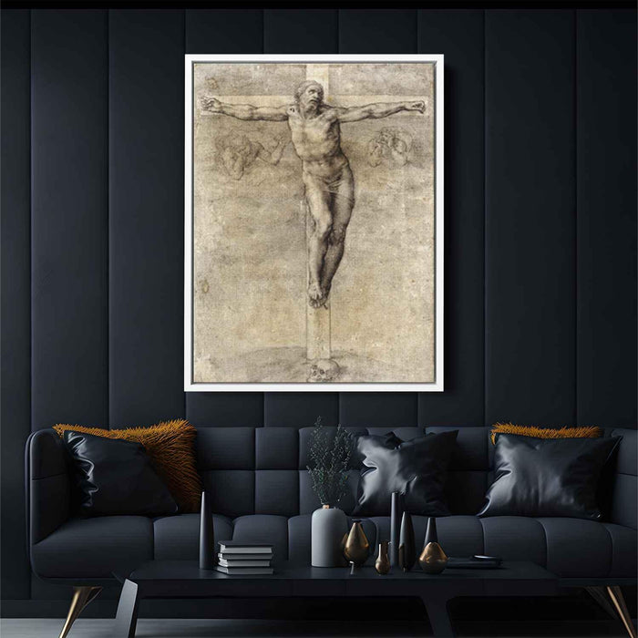 Study to Crucifixion (1541) by Michelangelo - Canvas Artwork