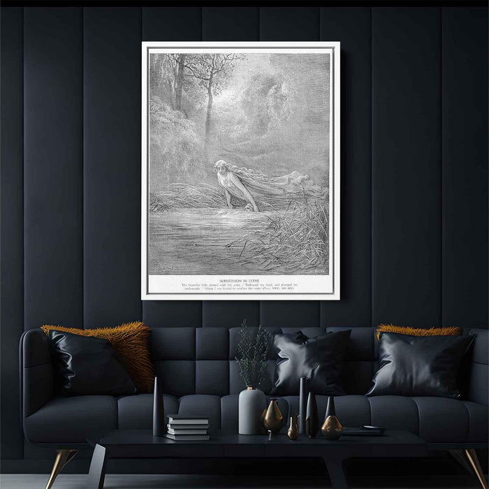Submersion in Lethe by Gustave Dore - Canvas Artwork