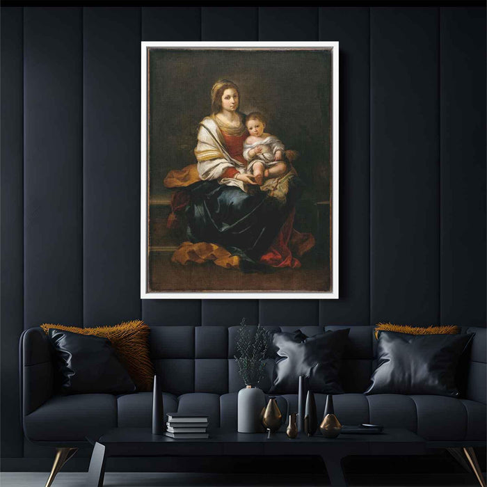 The Madonna of the Rosary by Bartolome Esteban Murillo - Canvas Artwork