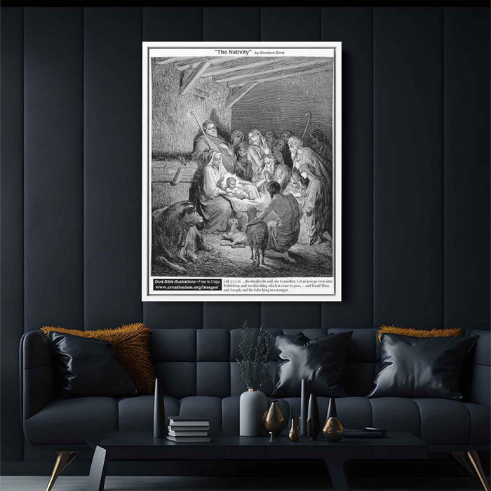 The Nativity by Gustave Dore - Canvas Artwork