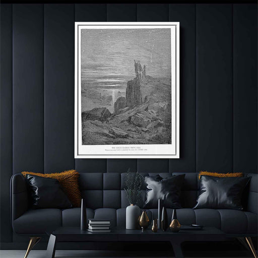 The Poets Emerge from Hell by Gustave Dore - Canvas Artwork