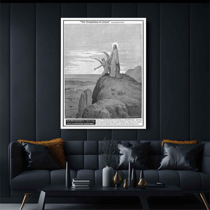 The Temptation Of Jesus by Gustave Dore - Canvas Artwork