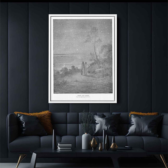 Virgil and Dante by Gustave Dore - Canvas Artwork