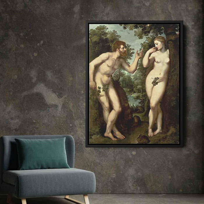 Adam and Eve (1597) by Peter Paul Rubens - Canvas Artwork