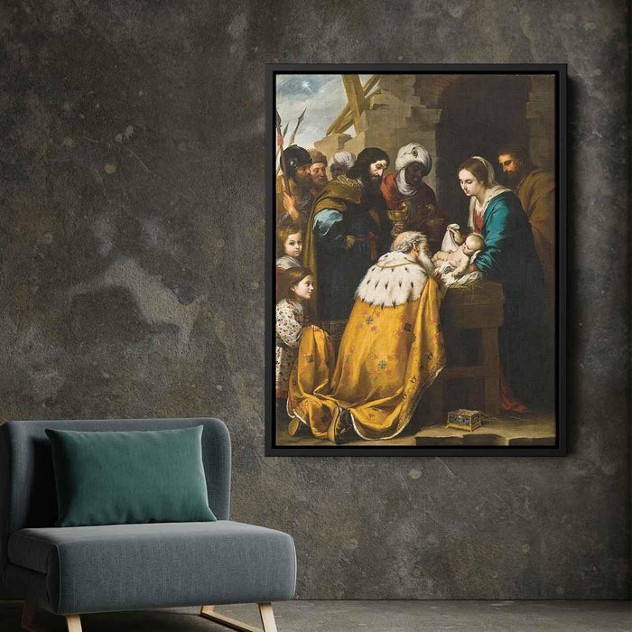 Adoration of the Magi (1660) by Bartolome Esteban Murillo - Canvas Artwork