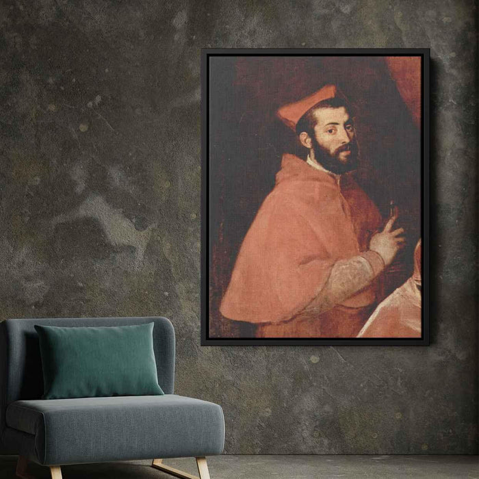 Alessandro Farnese (1546) by Titian - Canvas Artwork