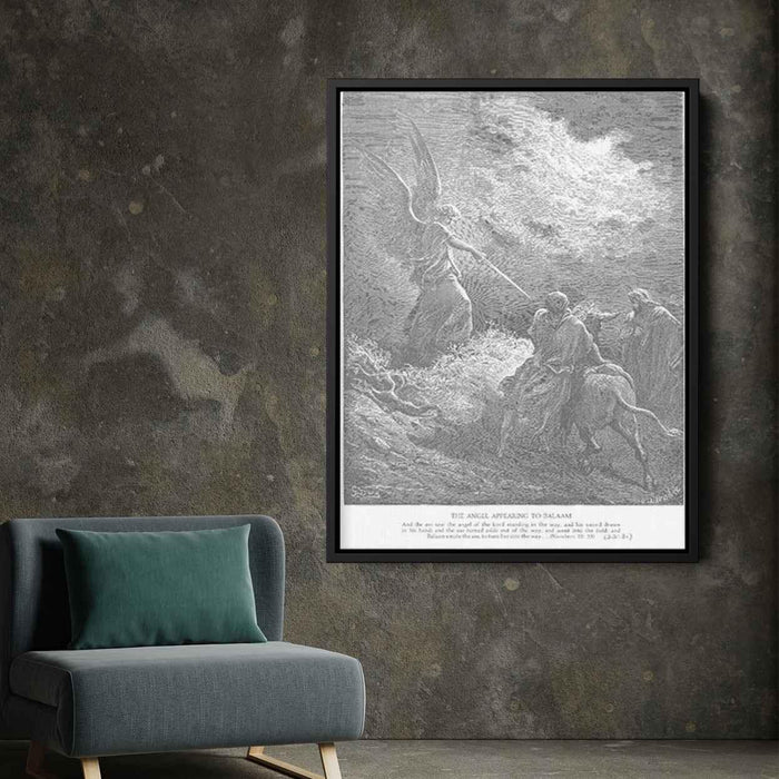 An Angel Appears to Balaam by Gustave Dore - Canvas Artwork