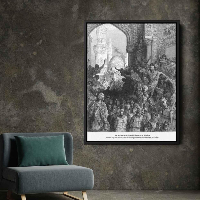 Arrival at Cairo of Prisoners of Minich by Gustave Dore - Canvas Artwork