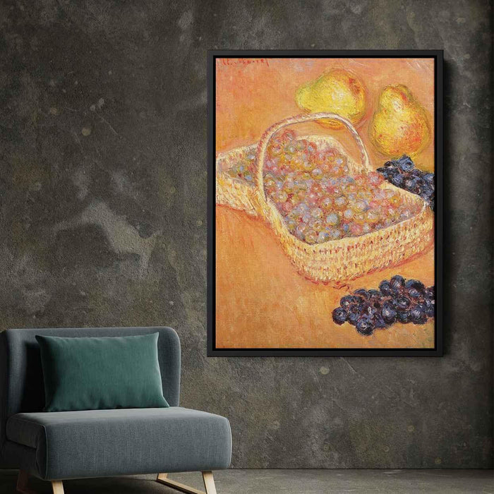 Basket of Graphes, Quinces and Pears by Claude Monet - Canvas Artwork