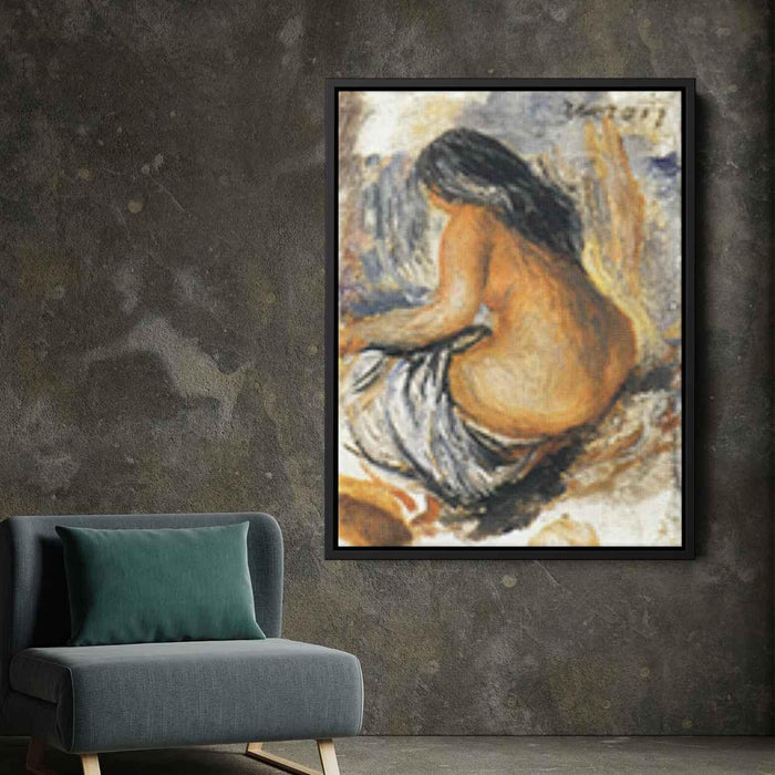 Bather from the Back by Pierre-Auguste Renoir - Canvas Artwork