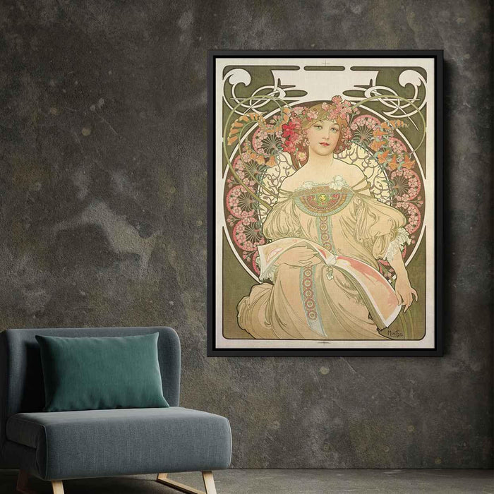 Reverie (1897) by Alphonse Mucha - Canvas Artwork