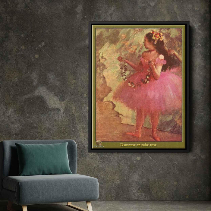 Dancer in pink dress (1880) by Edgar Degas - Canvas Artwork