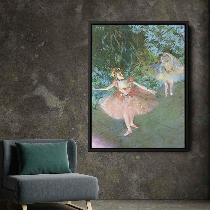 Dancers on Set (1880) by Edgar Degas - Canvas Artwork