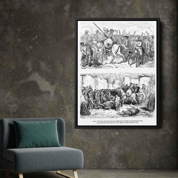 Don Quixote by Gustave Dore - Canvas Artwork