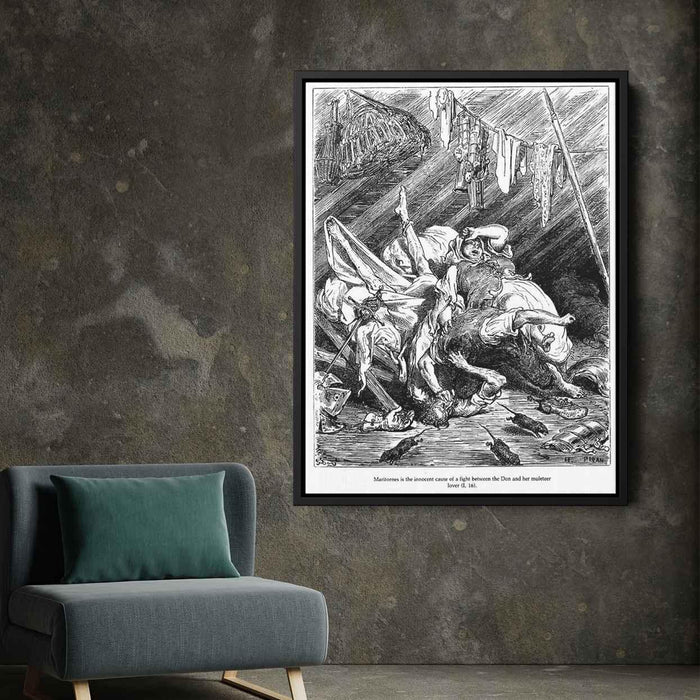 Don Quixote by Gustave Dore - Canvas Artwork