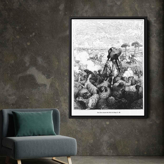 Don Quixote by Gustave Dore - Canvas Artwork