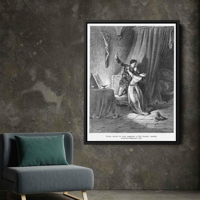 Don Quixote by Gustave Dore - Canvas Artwork