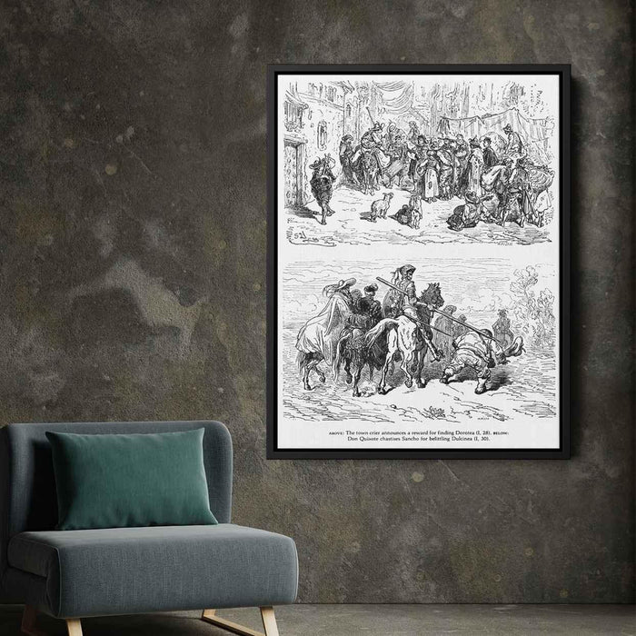 Don Quixote by Gustave Dore - Canvas Artwork