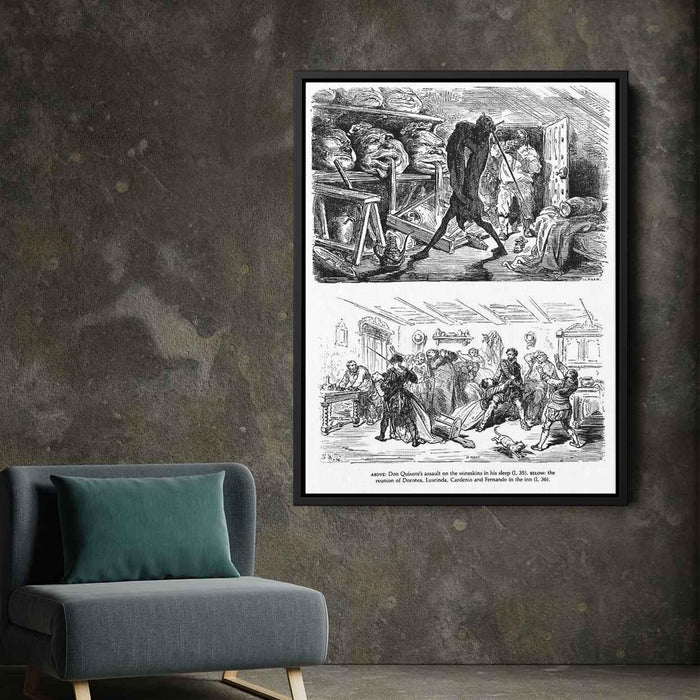 Don Quixote by Gustave Dore - Canvas Artwork