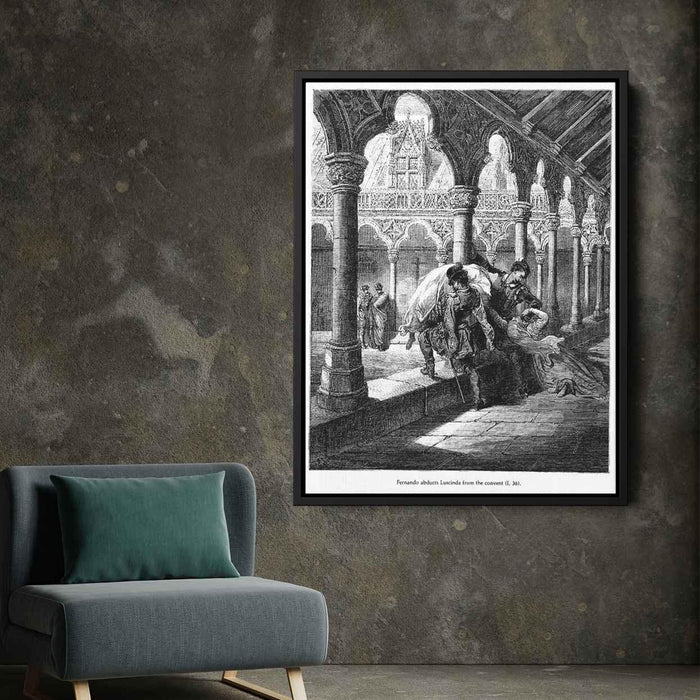 Don Quixote by Gustave Dore - Canvas Artwork