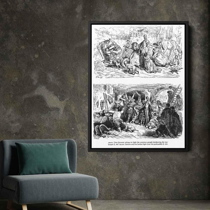 Don Quixote by Gustave Dore - Canvas Artwork