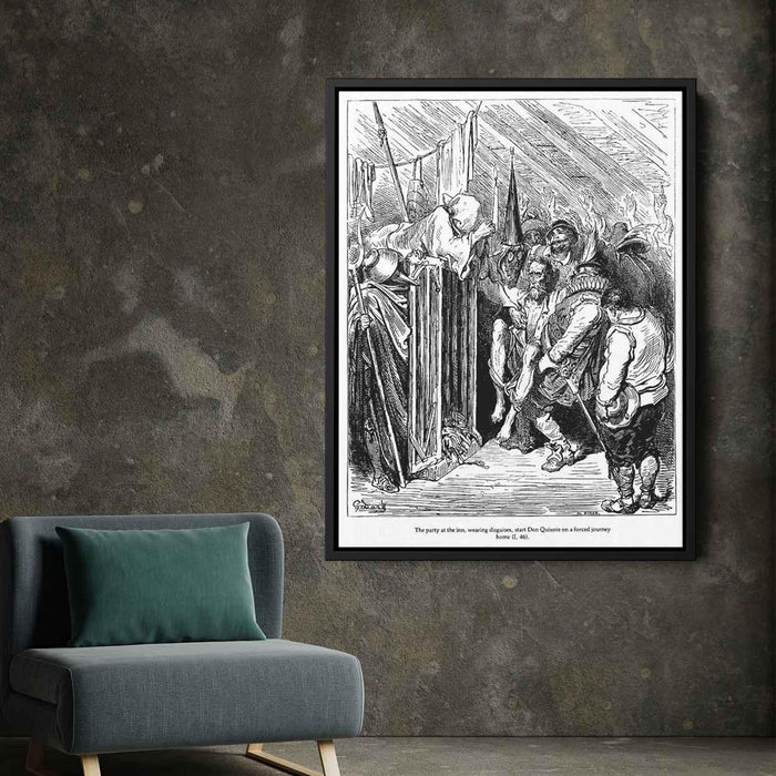 Don Quixote by Gustave Dore - Canvas Artwork