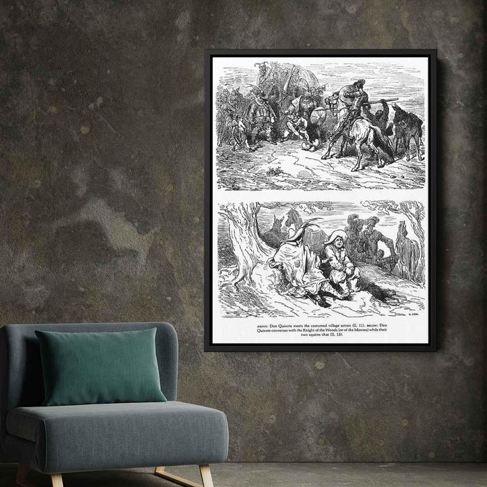 Don Quixote by Gustave Dore - Canvas Artwork