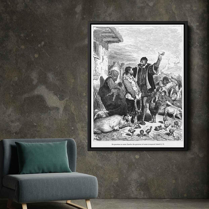 Don Quixote by Gustave Dore - Canvas Artwork