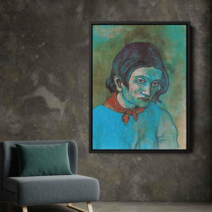 Female Head (1902) by Pablo Picasso - Canvas Artwork