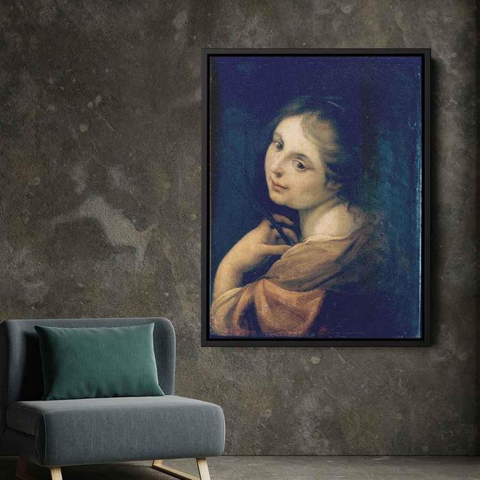 Half figure of a martyr by Correggio - Canvas Artwork