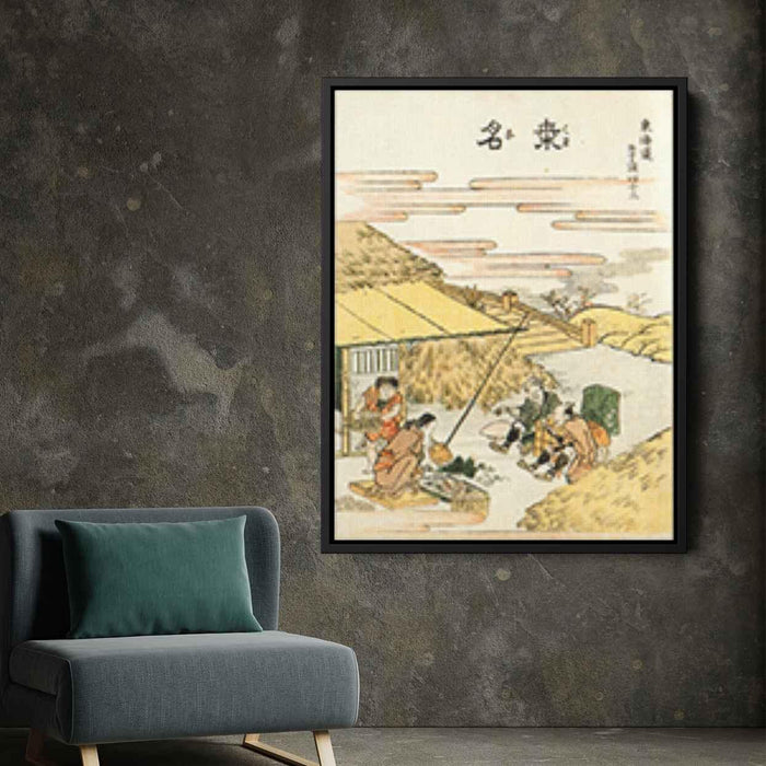 Kuwana by Katsushika Hokusai - Canvas Artwork