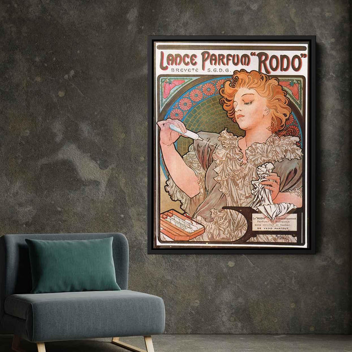 Lance parfum Rodo (1896) by Alphonse Mucha - Canvas Artwork