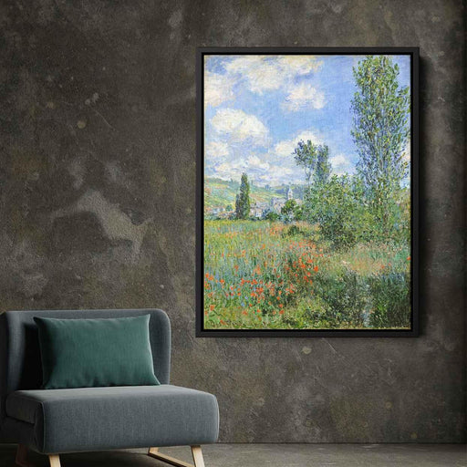 Lane in the Poppy Fields, Ile Saint-Martin by Claude Monet - Canvas Artwork