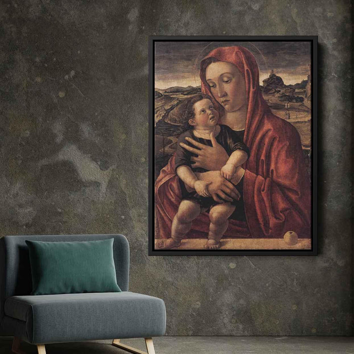 Madonna, with Child Standing on a Parapet by Giovanni Bellini - Canvas Artwork