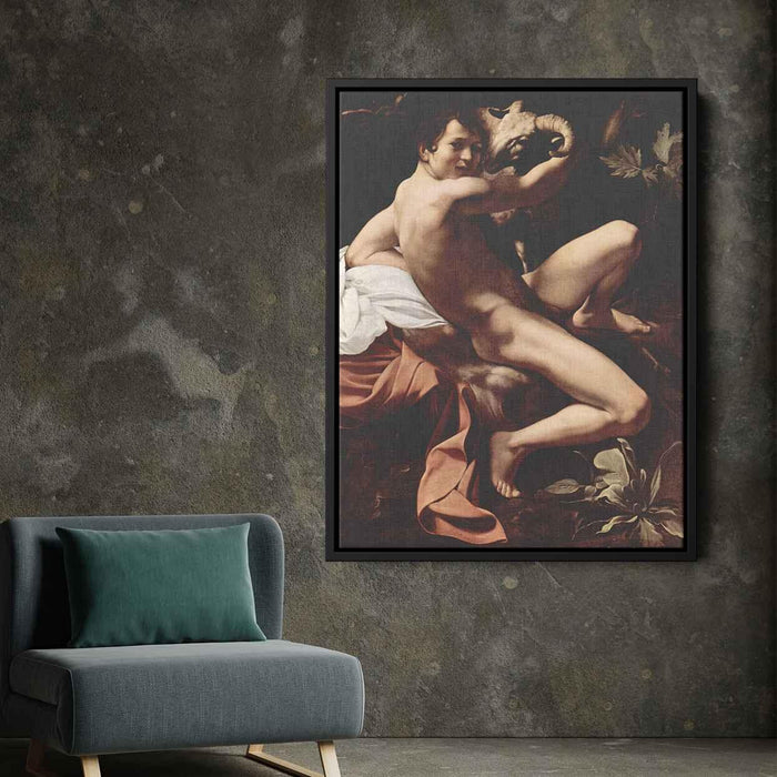 John the Baptist (1602) by Caravaggio - Canvas Artwork