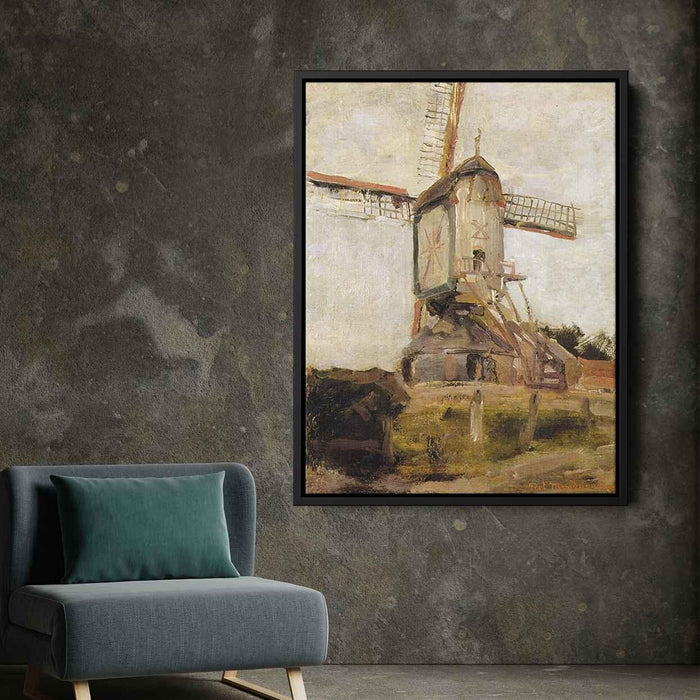 Mill of Heeswijk Sun (1904) by Piet Mondrian - Canvas Artwork