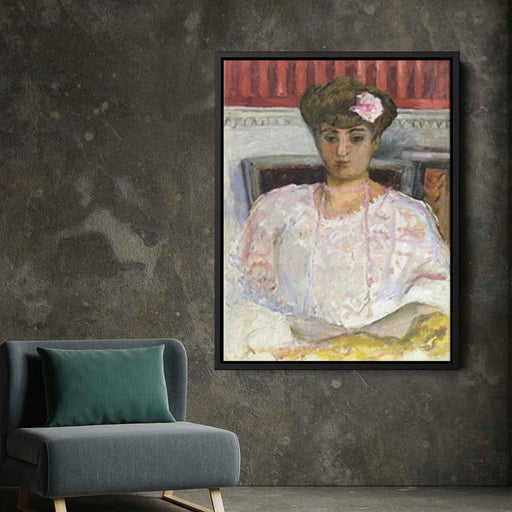 Misia with a Pink Corsage (1908) by Pierre Bonnard - Canvas Artwork
