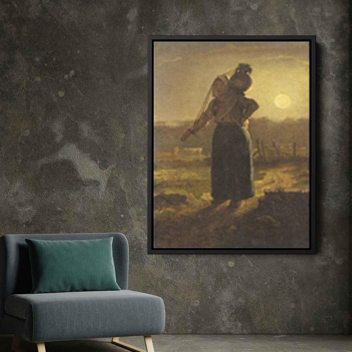 Norman Milkmaid by Jean-Francois Millet - Canvas Artwork