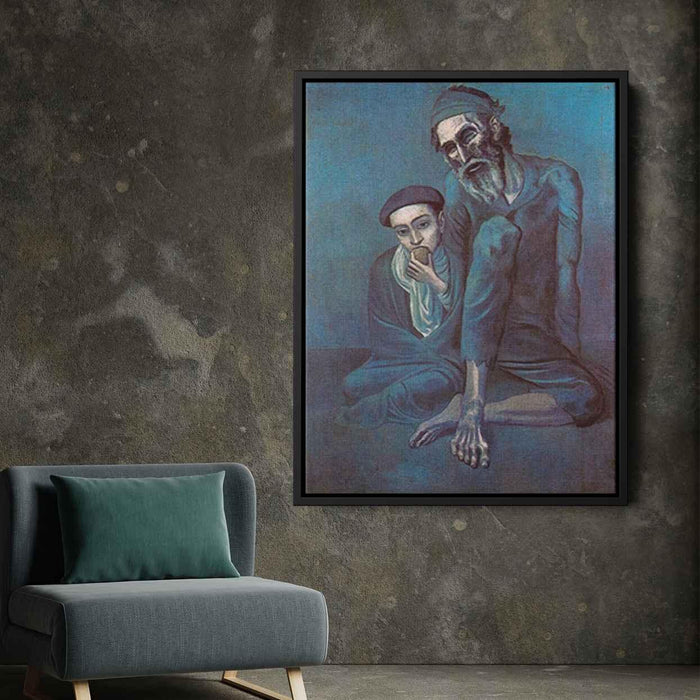 Old blind man with boy (1903) by Pablo Picasso - Canvas Artwork