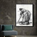 Peasant Woman, Digging, Seen from the Side by Vincent van Gogh - Canvas Artwork