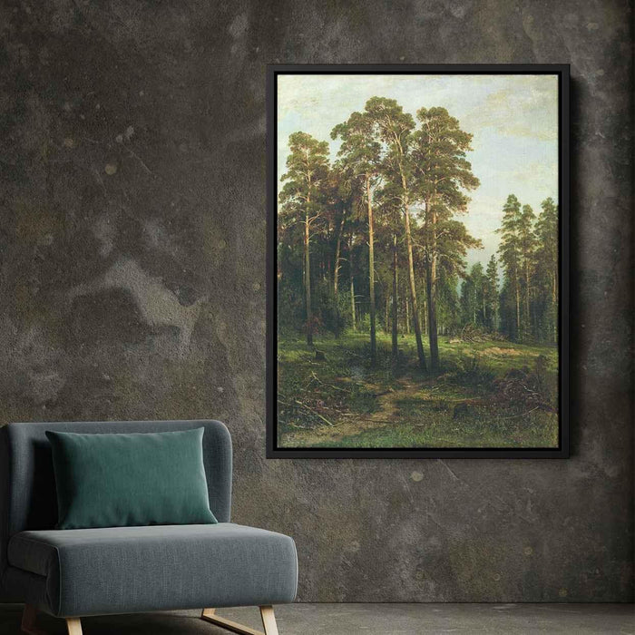 Pine forest by Ivan Shishkin - Canvas Artwork