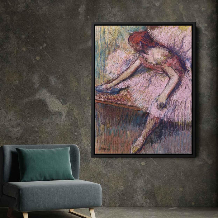 Pink Dancer (1896) by Edgar Degas - Canvas Artwork