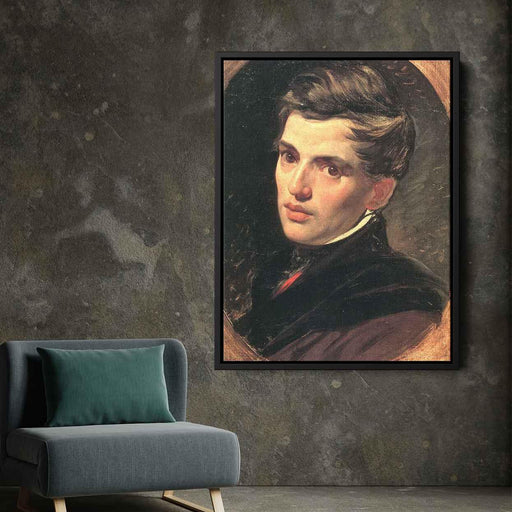 Portrait of Alexander Bruloff (1827) by Karl Bryullov - Canvas Artwork