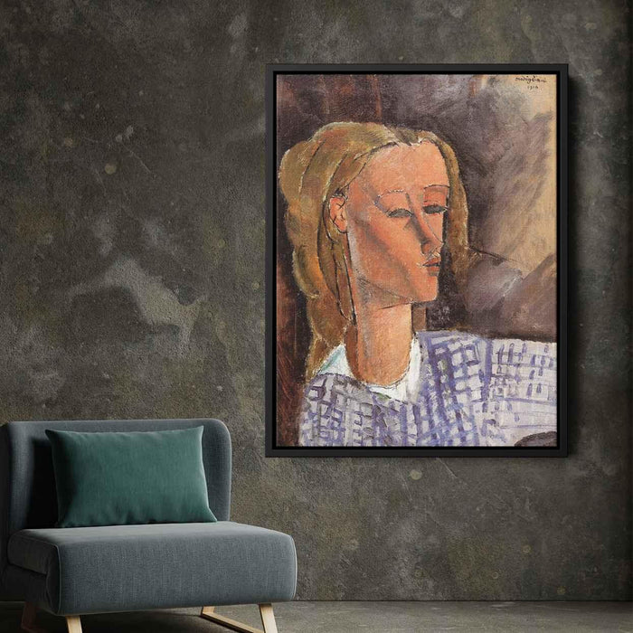 Portrait of Beatrice Hastings (1916) by Amedeo Modigliani - Canvas Artwork