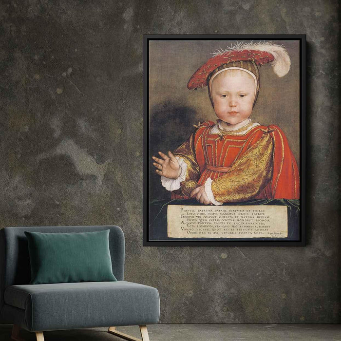 Portrait of Edward VI as a Child (1538) by Hans Holbein the Younger - Canvas Artwork