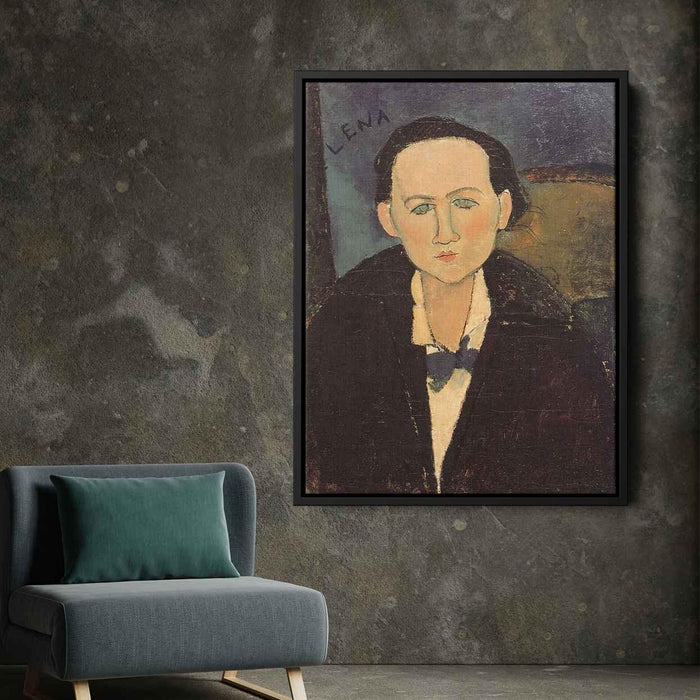 Portrait of Elena Pavlowski (1917) by Amedeo Modigliani - Canvas Artwork