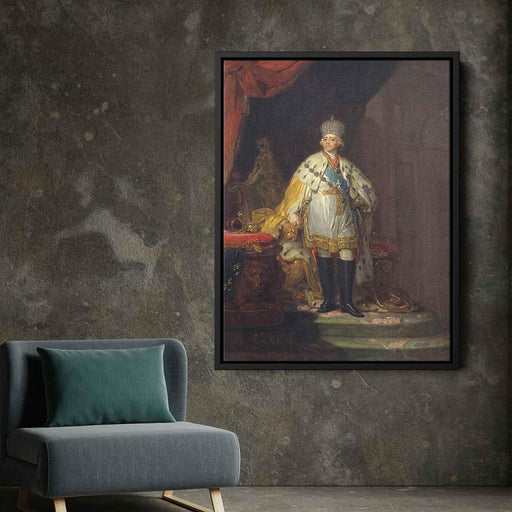 Portrait of Emperor Paul I (1800) by Vladimir Borovikovsky - Canvas Artwork