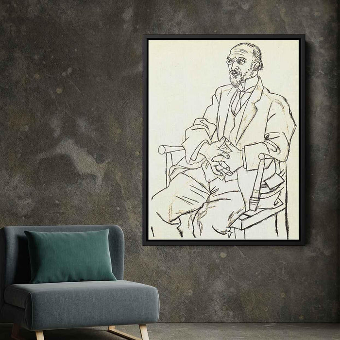 Portrait of Erik Satie (1920) by Pablo Picasso - Canvas Artwork