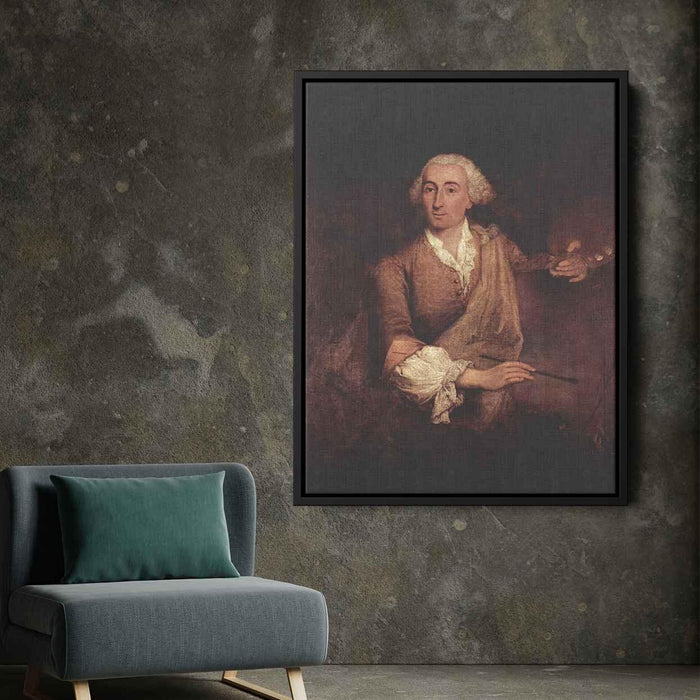 Portrait of Francesco Guardi (1760) by Pietro Longhi - Canvas Artwork